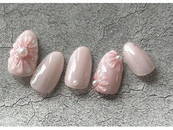 ネイル グランディール(Nail Grandir)/ぷっくりフラワー