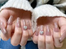 ウサギネイル 新大久保店(usagi nail)/ピンクネイル