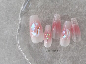 グルス(GRUS)の写真/【ワンランク上のアートが人気☆】ジェルネイルもエアジェルアートもサンプルが豊富♪