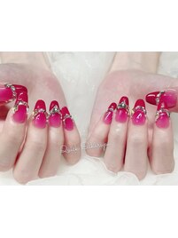 グラデーションフレンチネイル