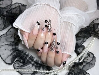 バレンタインネイル