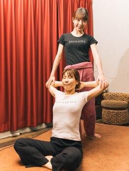 サバイディー 渋谷店の写真/当日予約歓迎!!22時迄営業【人気NO1♪タイ古式マッサージ65分¥7500】実力を兼ね備えたセラピスト在籍◎

