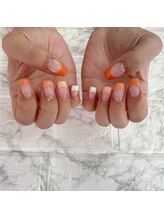 マイビーネイル(MYB NAIL)/カラフルフレンチネイル