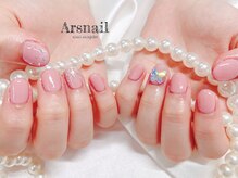 アルスネイル(Ars nail)/バタフライピンクネイル
