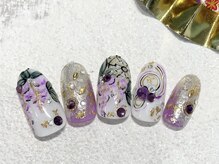 ルアナ(LUANA)/藤の花ネイル