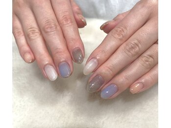 パラジェル　透明感ネイル