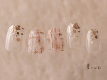 アイネイルズ 吉祥寺店(I nails)/ツイードちぐはぐ冬ネイル