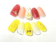 ネイルサロン メイプル(Nail Salon maple)/チューリップ＆ミモザ