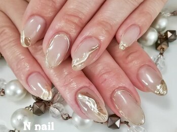 エヌネイル(N nail)の写真/【自爪に優しいパラジェル/フィルイン導入】トレンドのシンプルニュアンス～オフィスネイル等デザイン多数