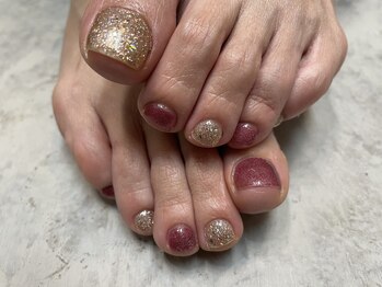 シンプリー ワン 渋谷店(Simpliee ONE)/【フット】グリッターカラー