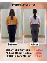 くさば整骨院/49歳女性/ダイエット3か月コース