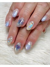 紫陽花ネイル