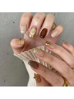 ネイルサロン エーナイン ザ ビッグ豊平店/持ち込みデザイン