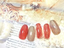 フルールソンネイル(fleur son nail)/3月シンプルアート