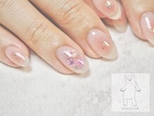 オトナネイル(otona nail)/チークネイル 押し花ネイル