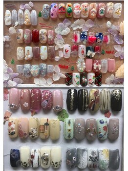 アンフィトリーテーの写真/季節感あるのネイル税込・オフ込・ケア込で¥6000~¥7000で人気★サンプル多数有★是非お試しを