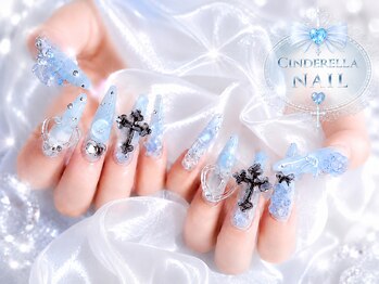 シンデレラネイル(CINDERELLA NAIL)/【スカルプ長さだしネイル】