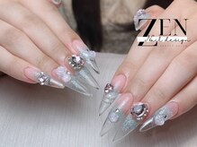 ゼン ネイル デザイン 池袋(ZEN NAIL DESIGN)/ 長さだしやり放題×つけ放題