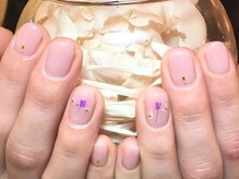 ネイルズ ララ(nails Lala)/押し花ネイル。