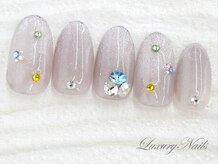 ラグジュアリーネイルズ アカバネ(Luxury Nails Akabane)/うるツヤ*マグネット＆ビジュー