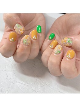 ブラン(blanc)/お花アートネイル