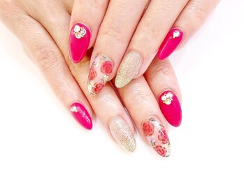 ネイルコレクション ピンク(Nail Collection Pink)/ジェル定額￥7990★薔薇