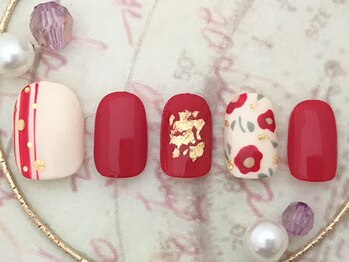 シェリー(Cherie)/お正月ネイル