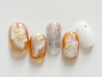 ユノ フィオーレ(Juno fiore)/奥行きミラーネイル