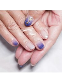 グラデーションクリスマスネイル