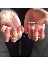 イチプラス(ICHI+)/ミラーフレンチネイル