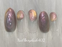 ネイル アンド アイラッシュ ヨンマルニ(Nail&eyelash 402)/マグネットニュアンスネイル♪