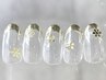 【HAND】トレンドネイル♪冬限定ゴールドミラーデザイン ¥11000