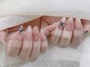 うる艶イニシャルクロムネイル