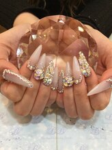 エスフィーネイルサロン ブリーユ(Esfy nailsalon Brille)/キラキラいっぱいスカルプ