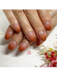 秋冬グラデーションネイル