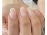 [オフ、ケア込み]自爪補強、クリア仕上げ