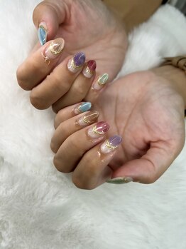ユニティネイル(Unity nail)/マグネット×ミラーネイル☆