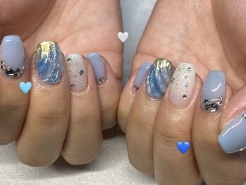 大人薔薇ネイル
