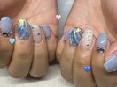 大人薔薇ネイル