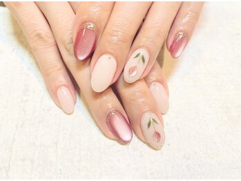 レアレアネイル(Lealeanail)/【パラジェル】フラワーネイル