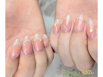 チモカネイル(CHIMOKA NAIL)/チークネイル￥9000