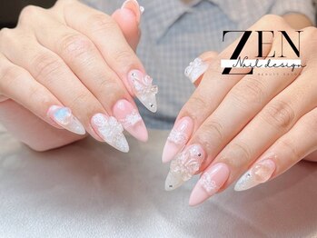 ゼン ネイル デザイン 池袋(ZEN NAIL DESIGN)/ 長さだしやり放題×つけ放題