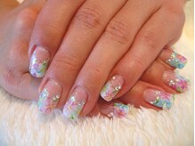 ミア(mia)/水彩風フラワーフレンチ