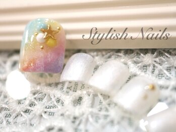 スタイリッシュネイルズ(Stylish Nails)/虹色フット
