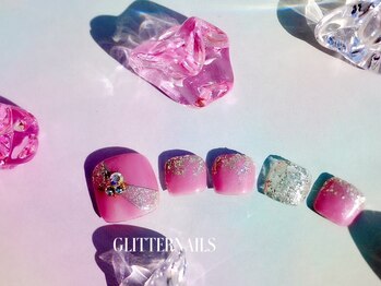 グリッターネイル(GLITTER NAILS)/フットネイル