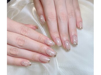 ザ デミュア 銀座店/ガラスフレンチネイル