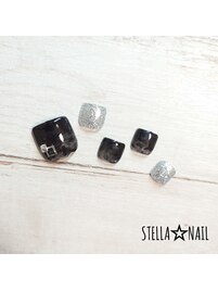 FOOT クリアブラックマーブル