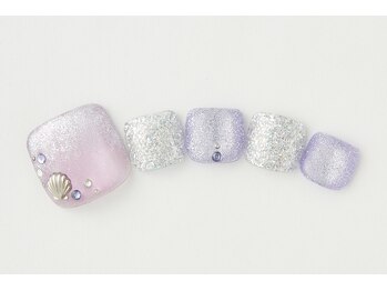 アトリエプラスエヌ(Atelier+N)/【フットネイル】マグパープル