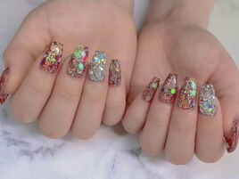 ホログラム×ストーン スカルプ