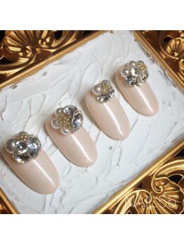 ネイルゴーゴー(NAIL55)/輝くスワロの立体アート